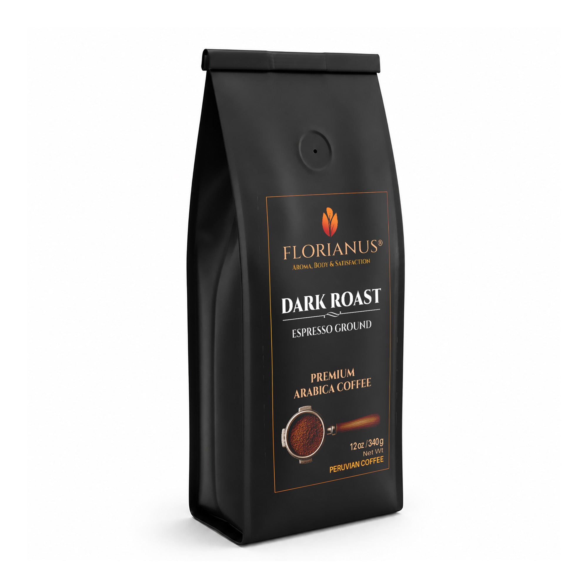 FLORIANUS Coffee — Dark Roast Espresso Grind 12oz / 340g — 3-Pack · Free Shipping