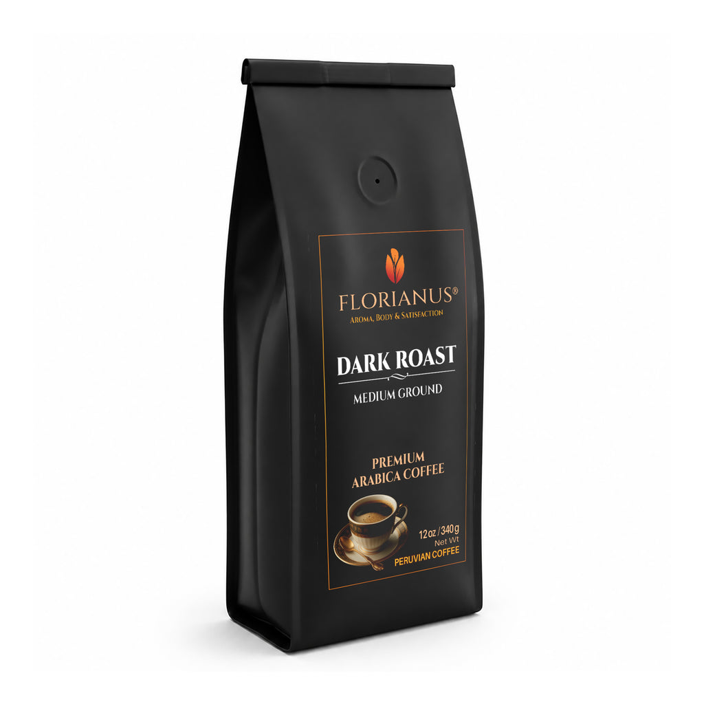 FLORIANUS Coffee — Dark Roast Medium Ground  — MASTERBOX 36 Bags (12 oz / 340g each)