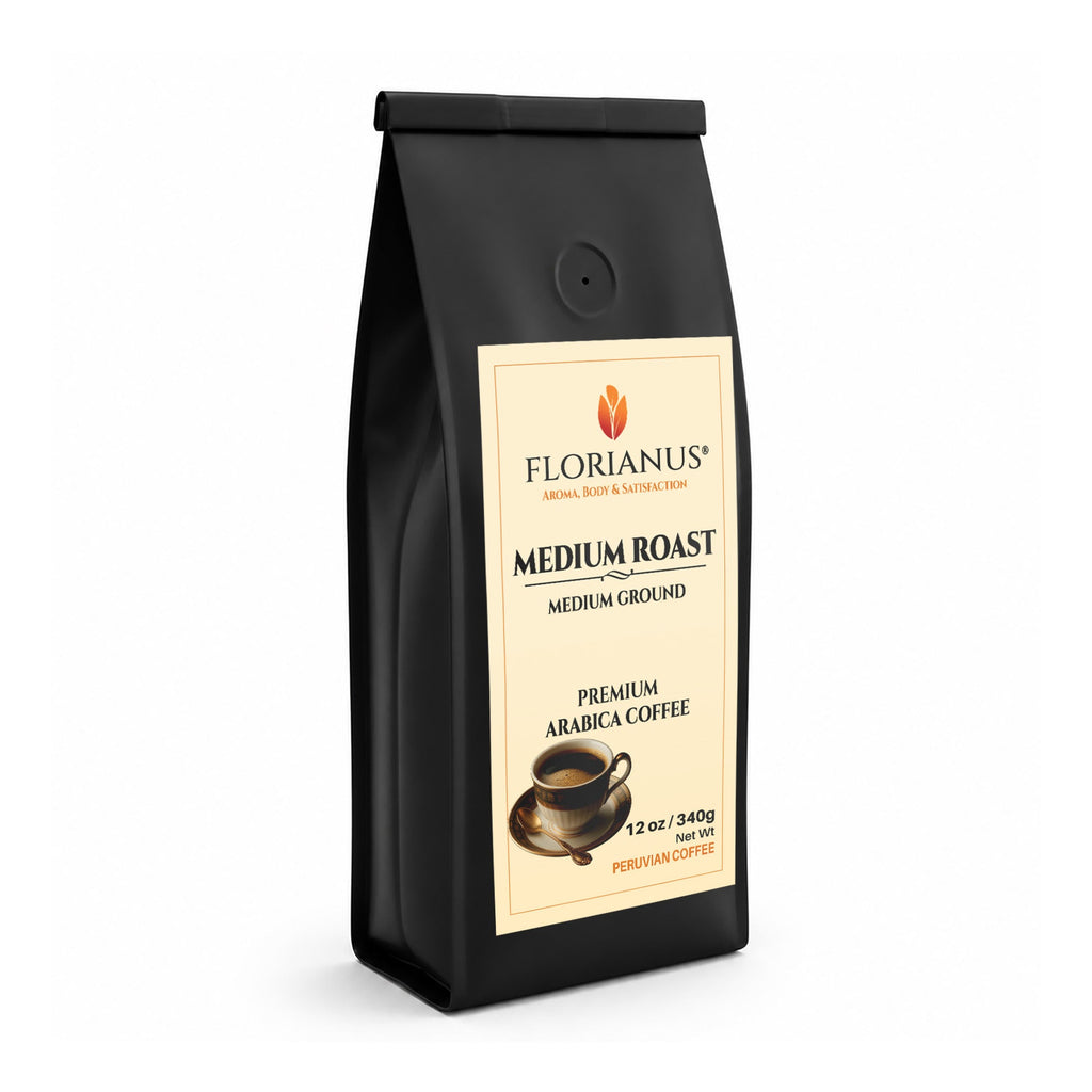 FLORIANUS Coffee — Medium Roast Medium Ground 12oz / 340g — 12-Pack · Free Shipping