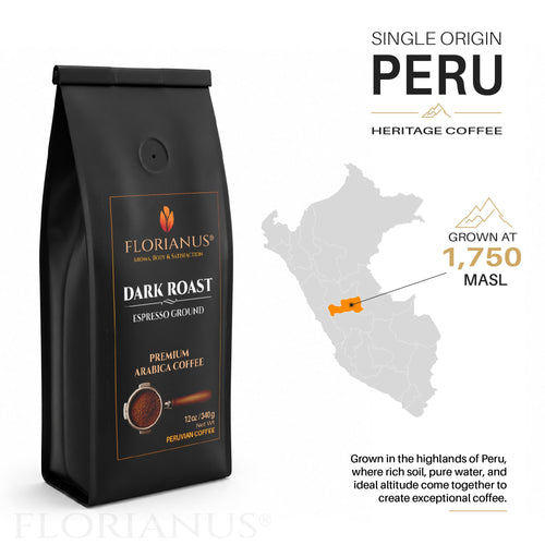 FLORIANUS Coffee — Dark Roast Espresso Ground 12oz / 340g