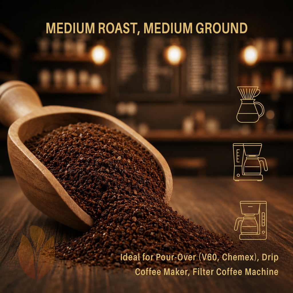 FLORIANUS Coffee — Medium Roast Medium Ground 12oz / 340g — 12-Pack · Free Shipping