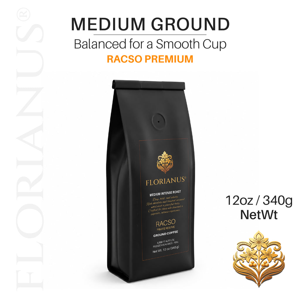 FLORIANUS RACSO — Medium Intense Roast Medium Ground 12oz / 340g — 6-Pack · Free Shipping